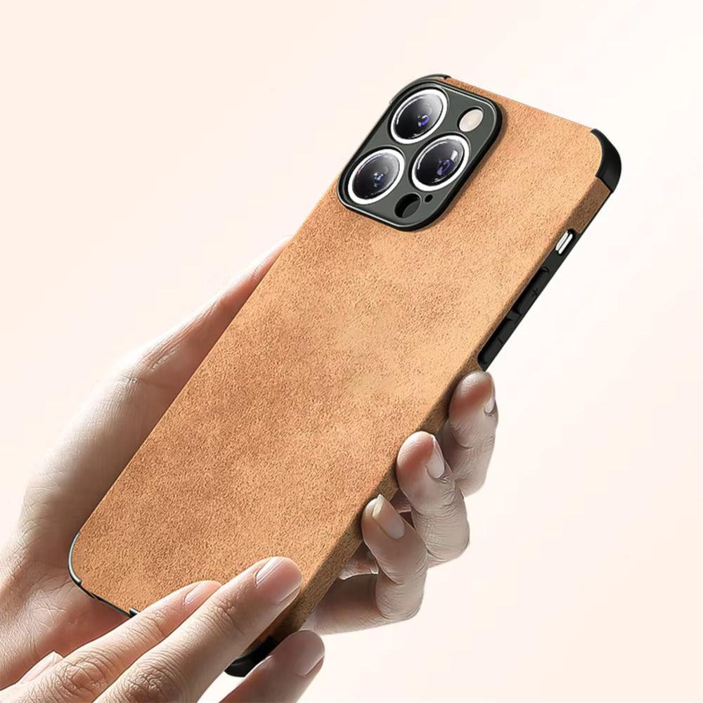 Suede Leather iPhone Case