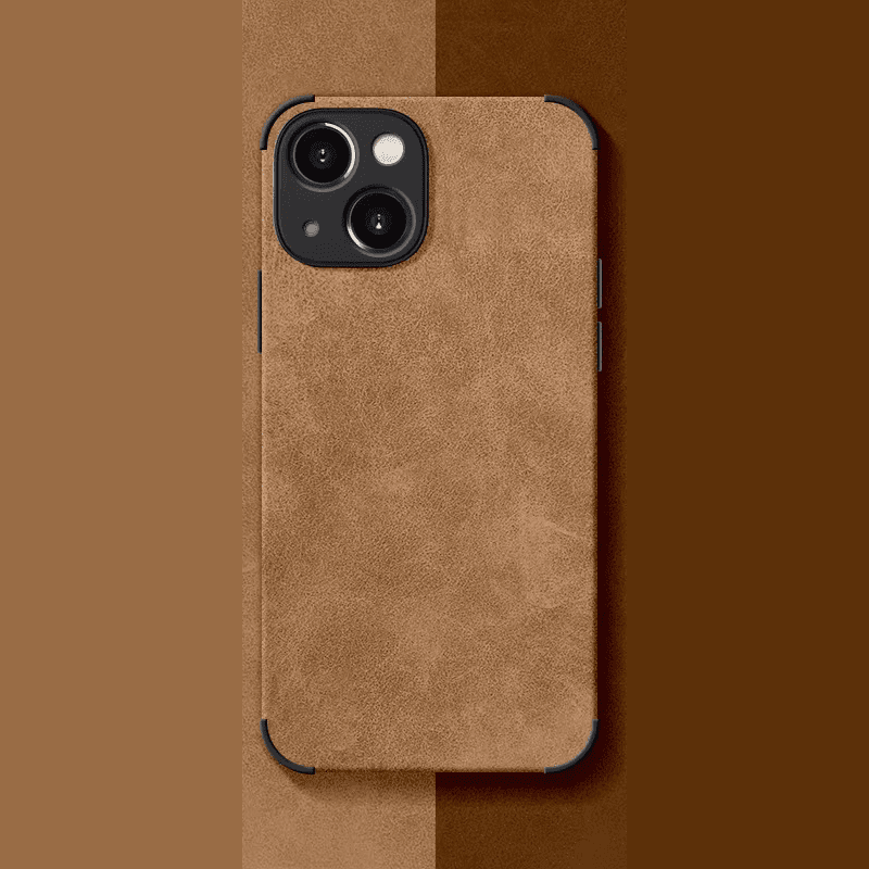 Suede Leather iPhone Case