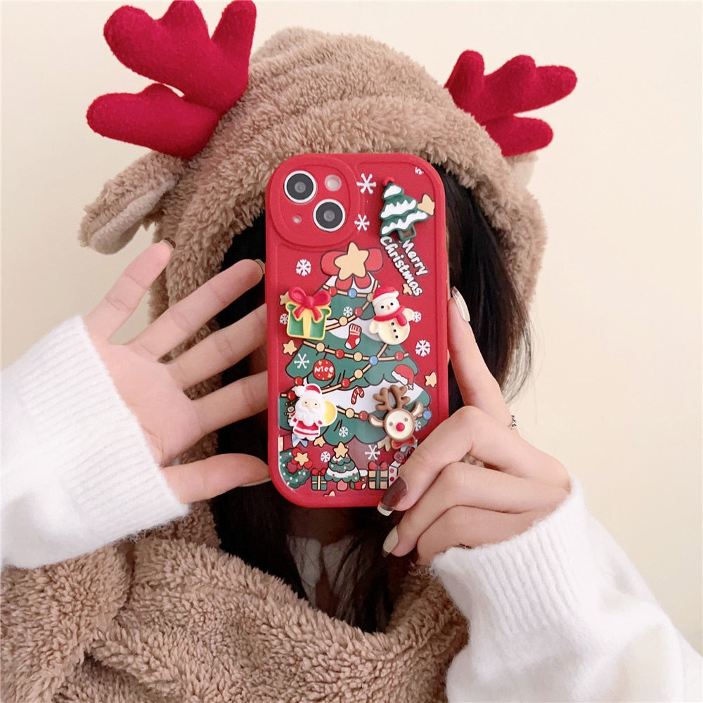 Christmas Tree 3D Gifts iPhone Case