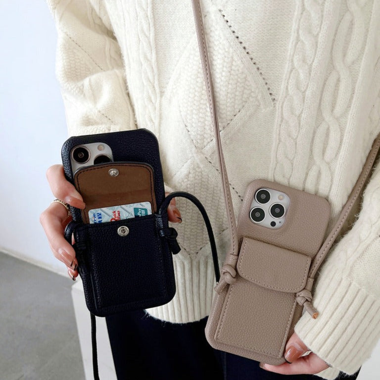 Leather crossbody iphone online 11 case