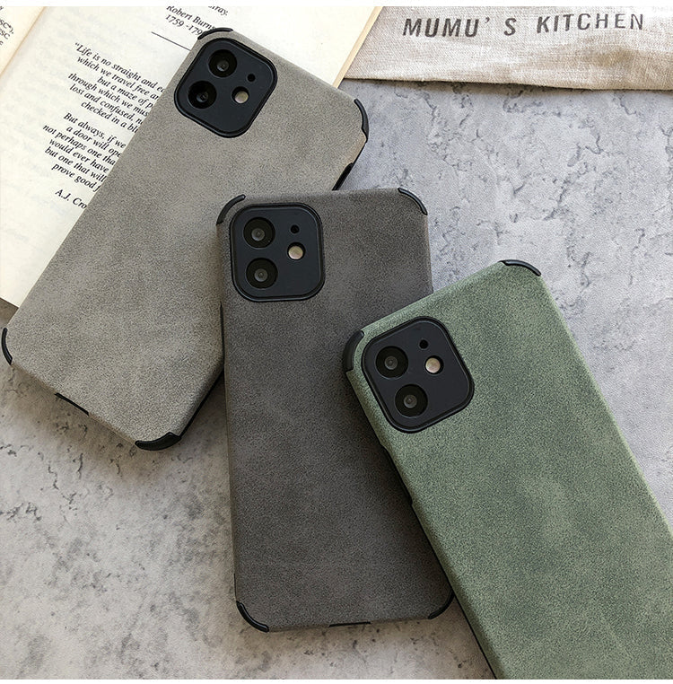 Suede Leather iPhone Case