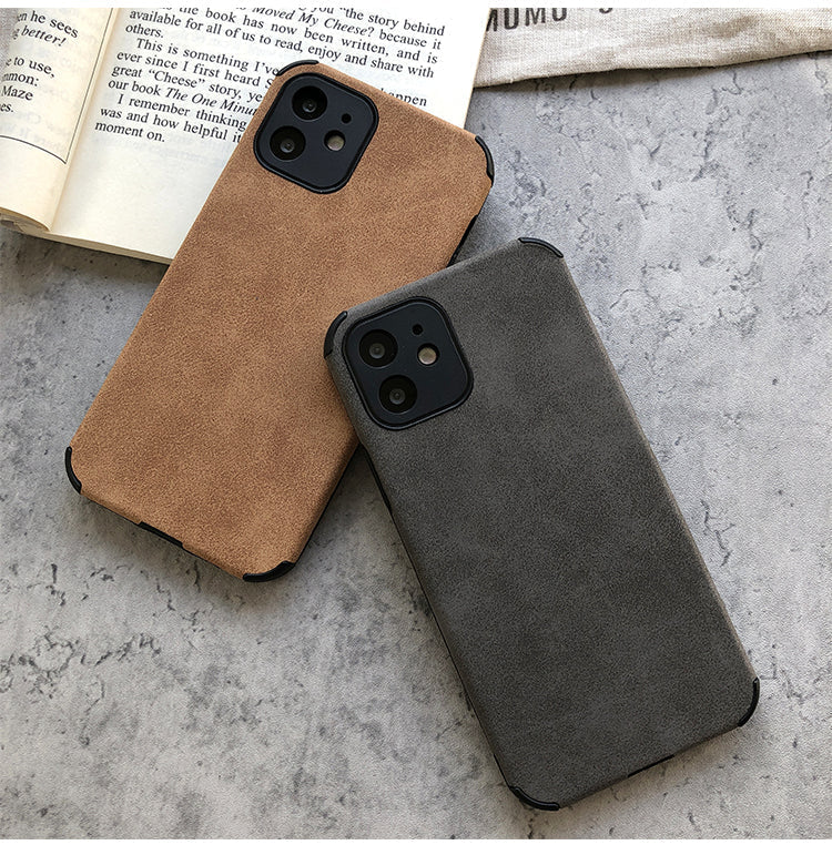 Suede Leather iPhone Case