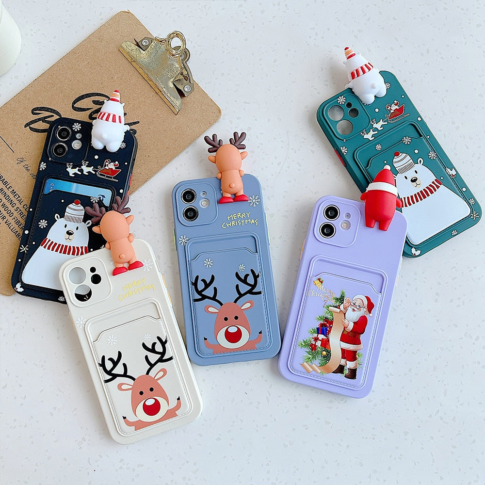 Christmas and Holiday iPhone Case with Embedded Wallet