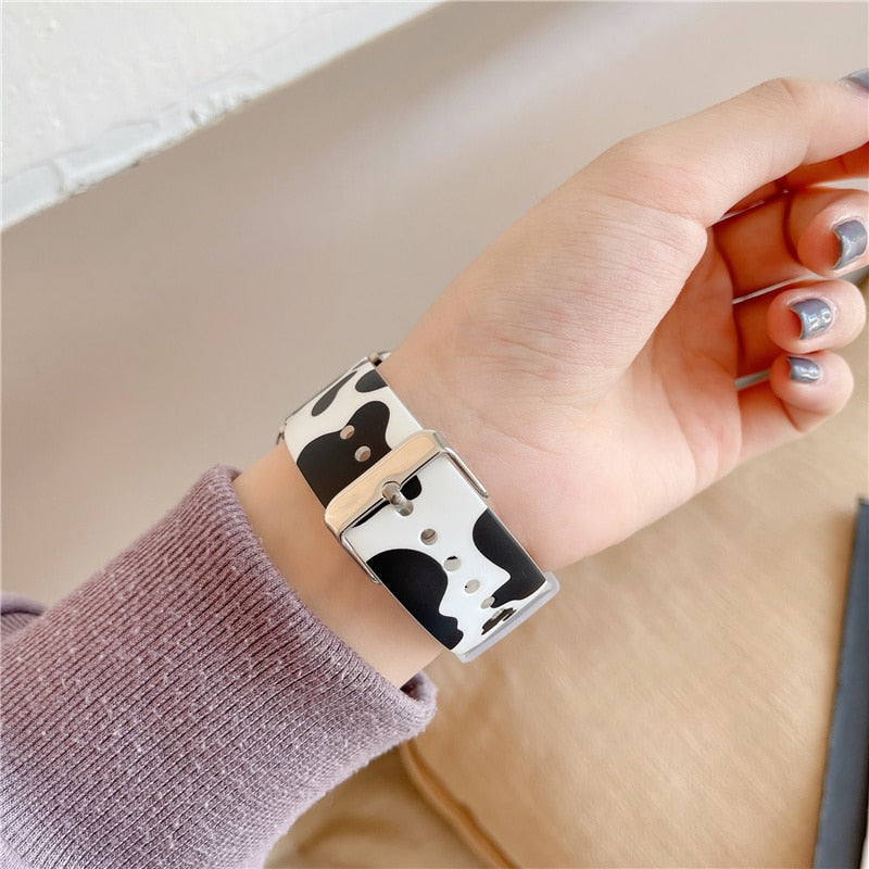 Cow Print Band for Apple Watch