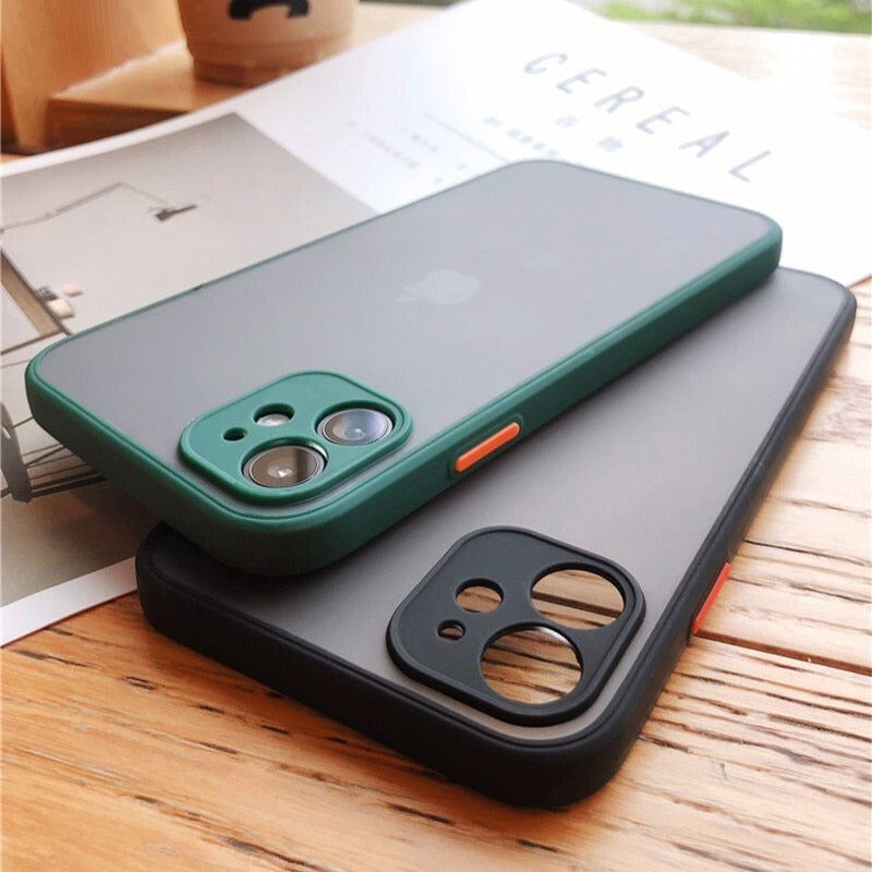 Shockproof Matte Silicone iPhone Case Fonally